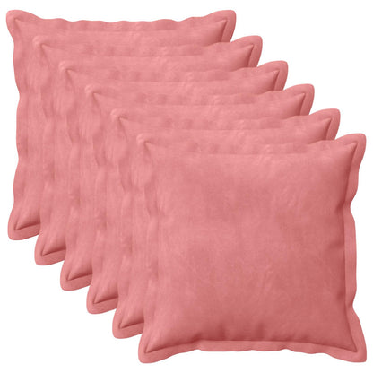 Cuscino con cuscino HOUTEN 6 pz Rosa Velluto | homemem39