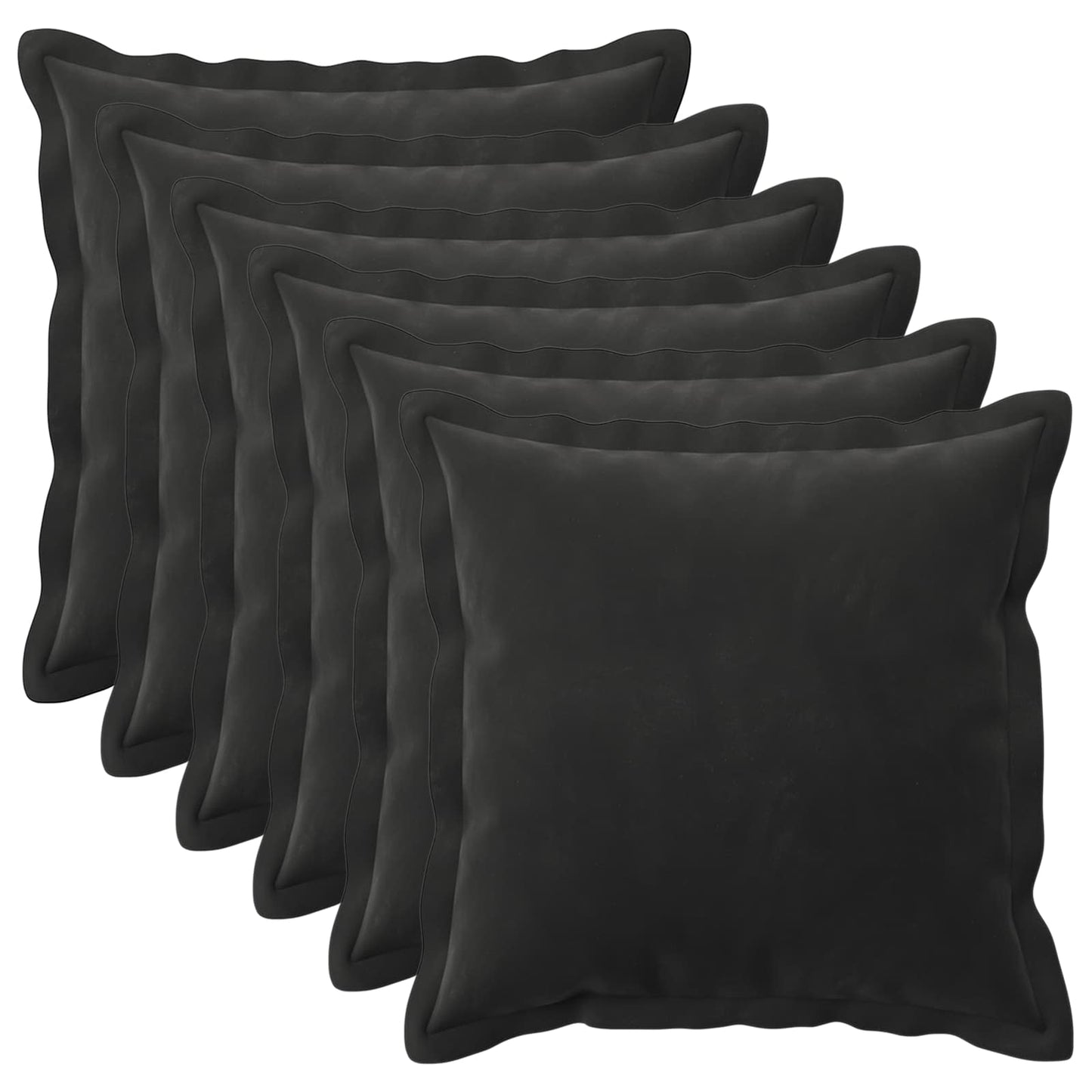 Cuscino con cuscino HOUTEN 6 pz Nero Velluto