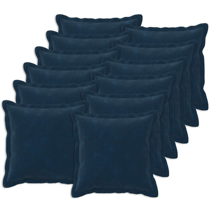 Cuscino con cuscino HOUTEN 12 pz Blu Fleece in microfibra