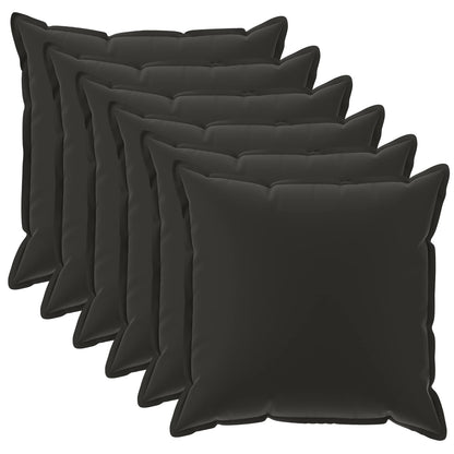 Cuscino 6 pz HOUTEN Nero 40 x 40 cm Poliestere