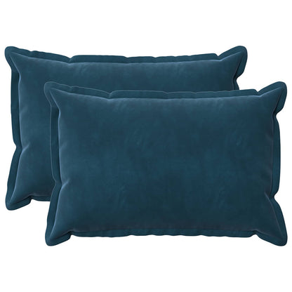 Cuscino con cuscino HOUTEN 2 pz Blu Velluto