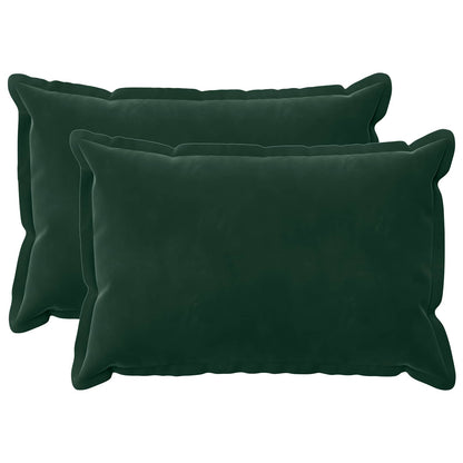 Cuscino con cuscino HOUTEN 2 pz Verde Scuro Velluto | homemem39