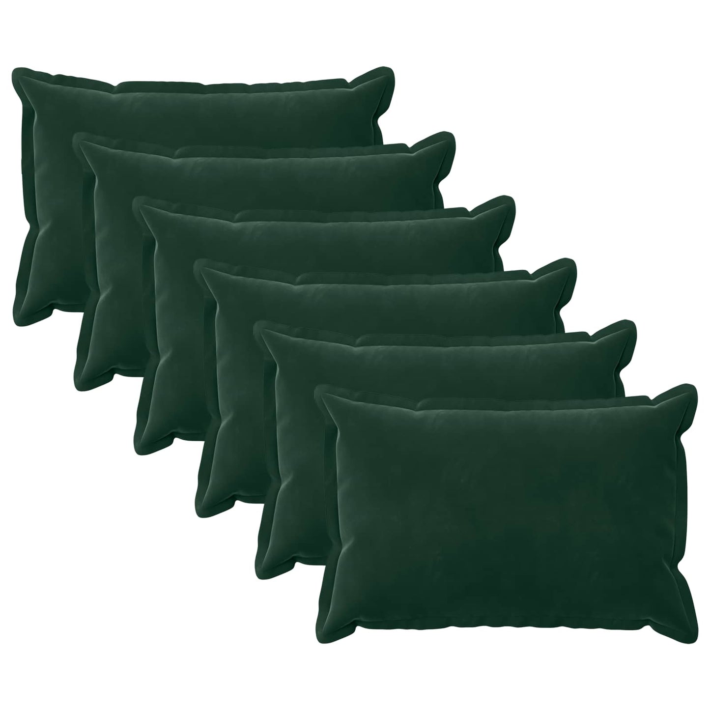 Cuscino con cuscino HOUTEN 6 pz Verde Scuro Velluto | homemem39