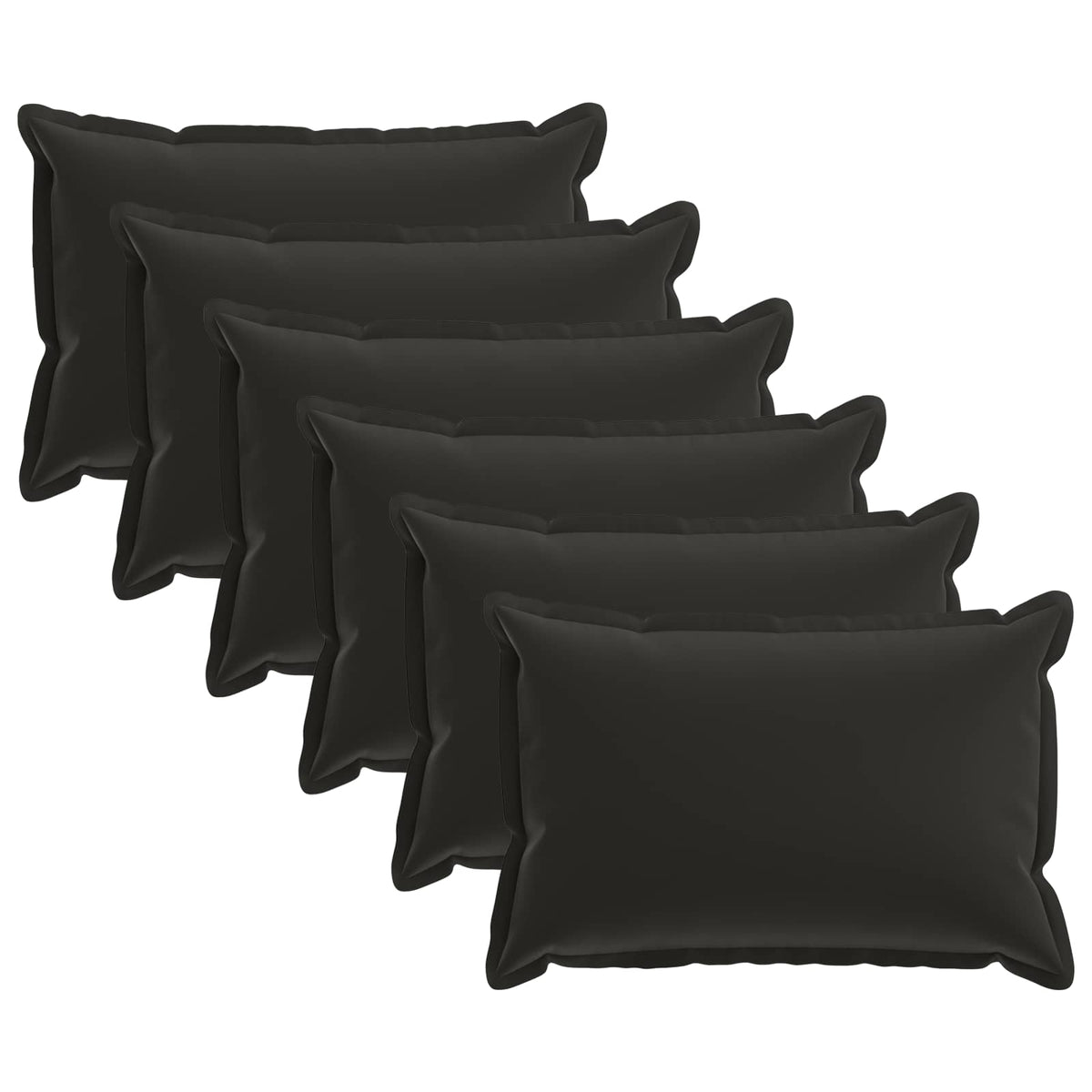 Cuscino con cuscino HOUTEN 6 pz Nero Poliestere | homemem39