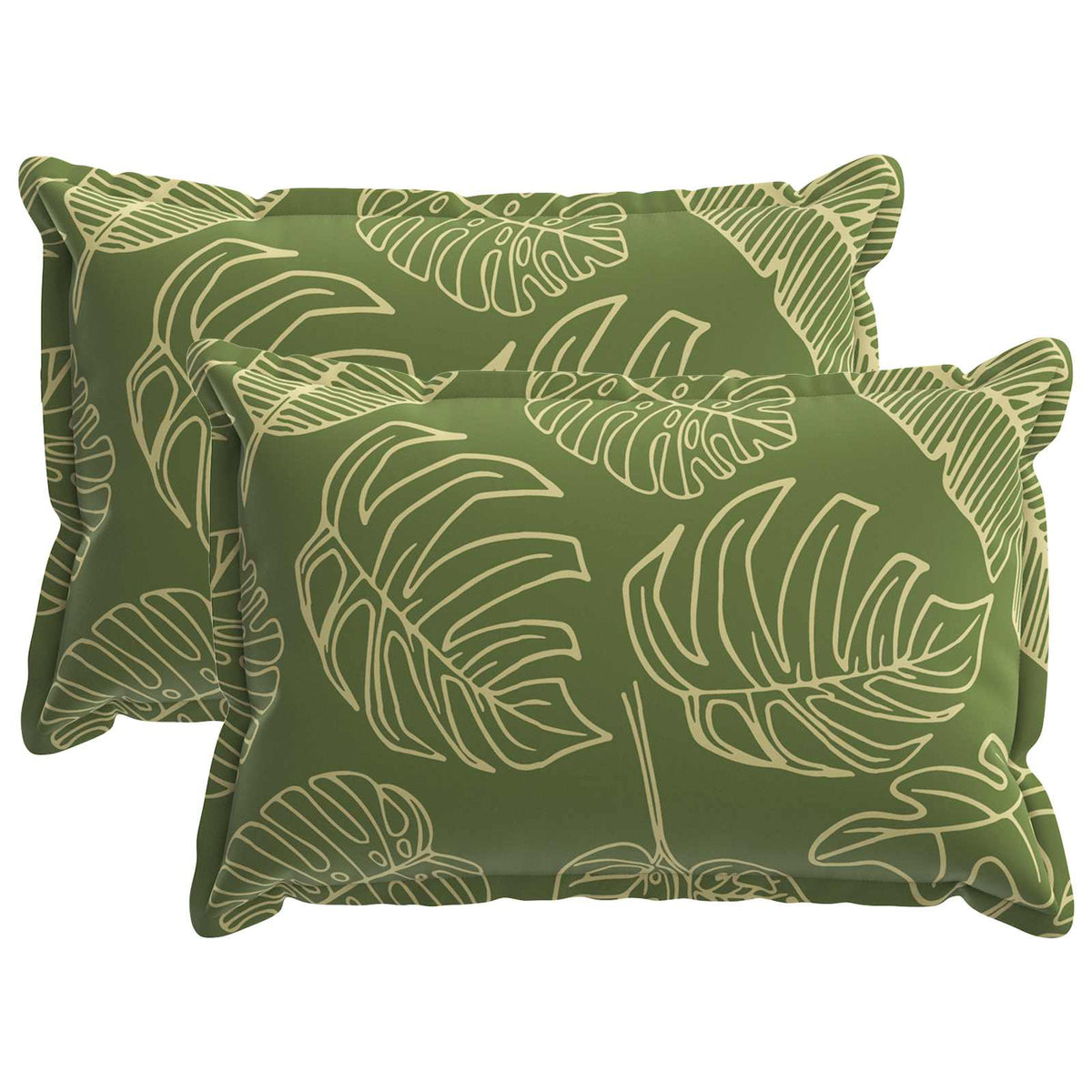 Cuscino Foglia HOUTEN 2 pz Design a foglia Poliestere