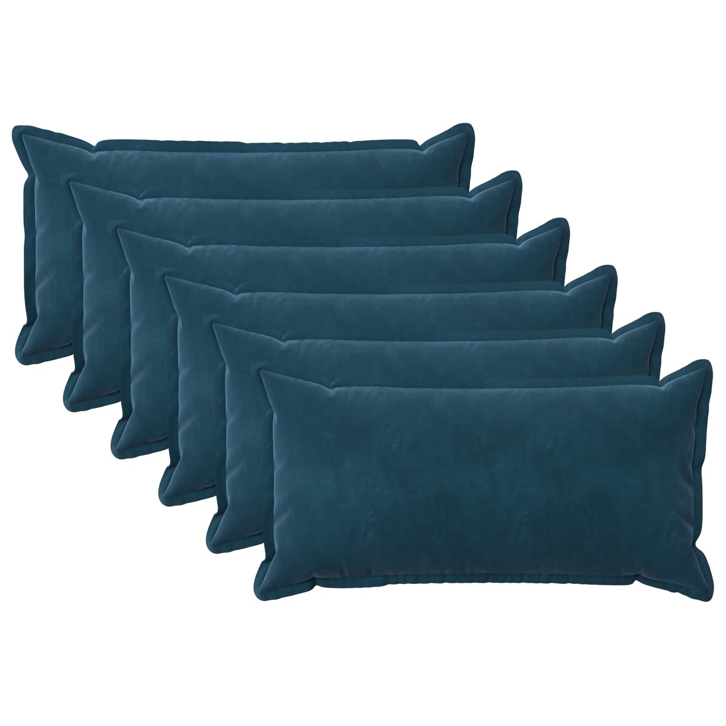 Cuscino con cuscino HOUTEN 6 pz Blu Velluto | homemem39
