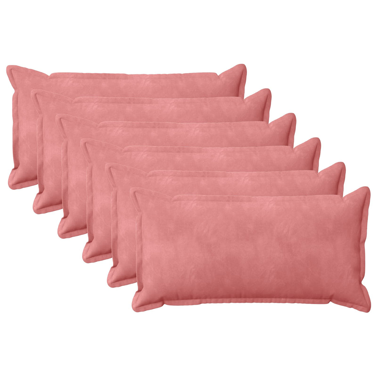 Cuscino con cuscino HOUTEN 6 pz Rosa Velluto