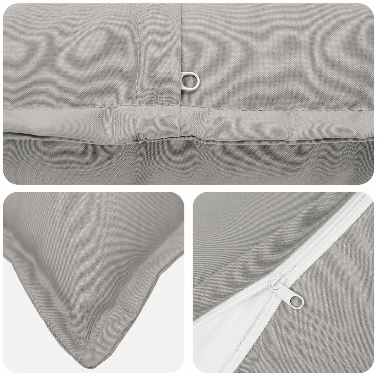 Cuscino con cuscino HOUTEN 6 pz Grigio Poliestere | homemem39