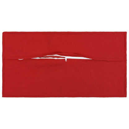 Cuscino 12 pz HOUTEN Rosso 40 x 80 cm Lino