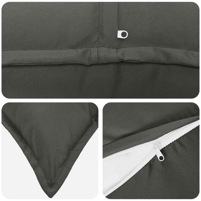 Cuscino con cuscino HOUTEN 12 pz Antracite Poliestere | homemem39