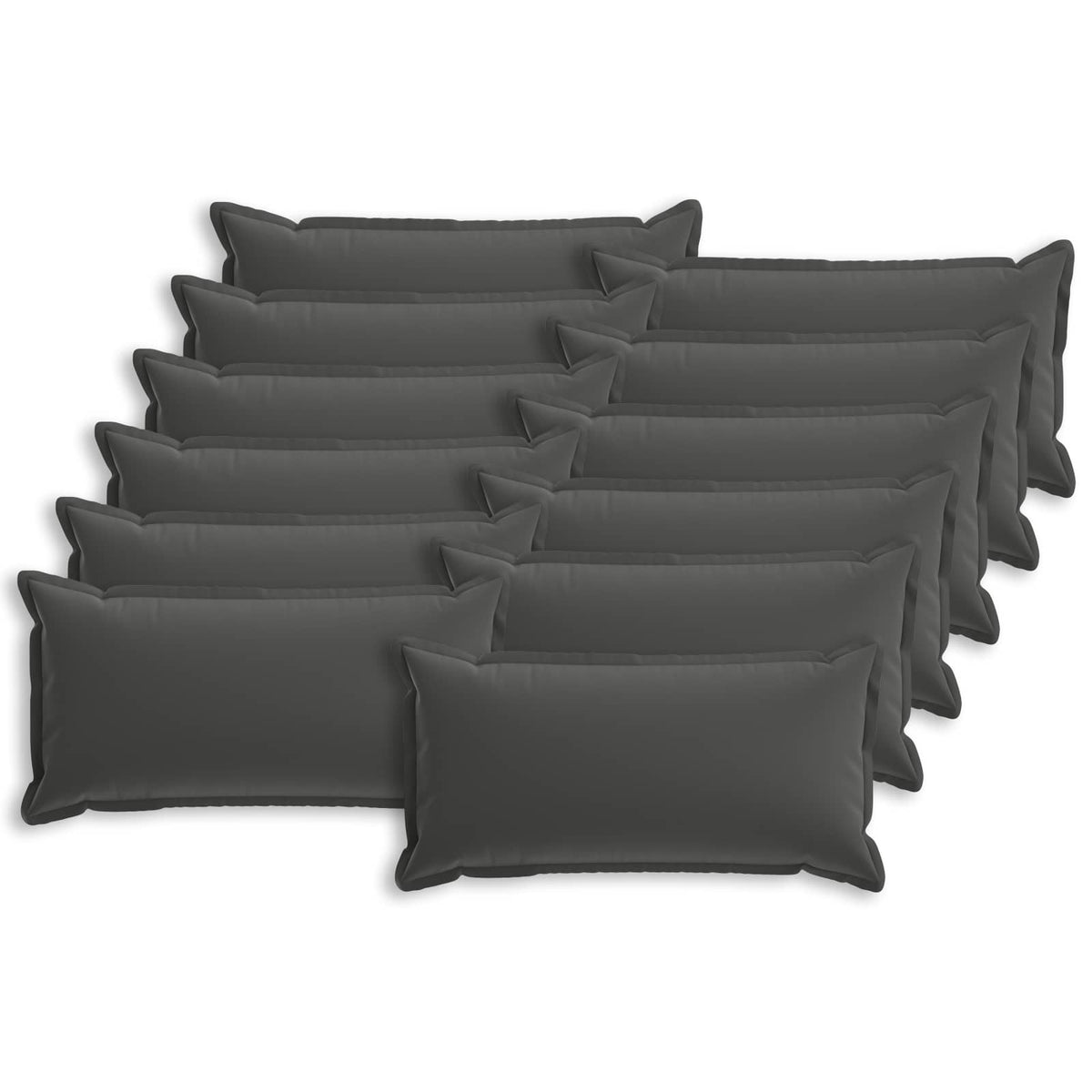 Cuscino 12 pz HOUTEN Antracite 40 x 80 cm Poliestere