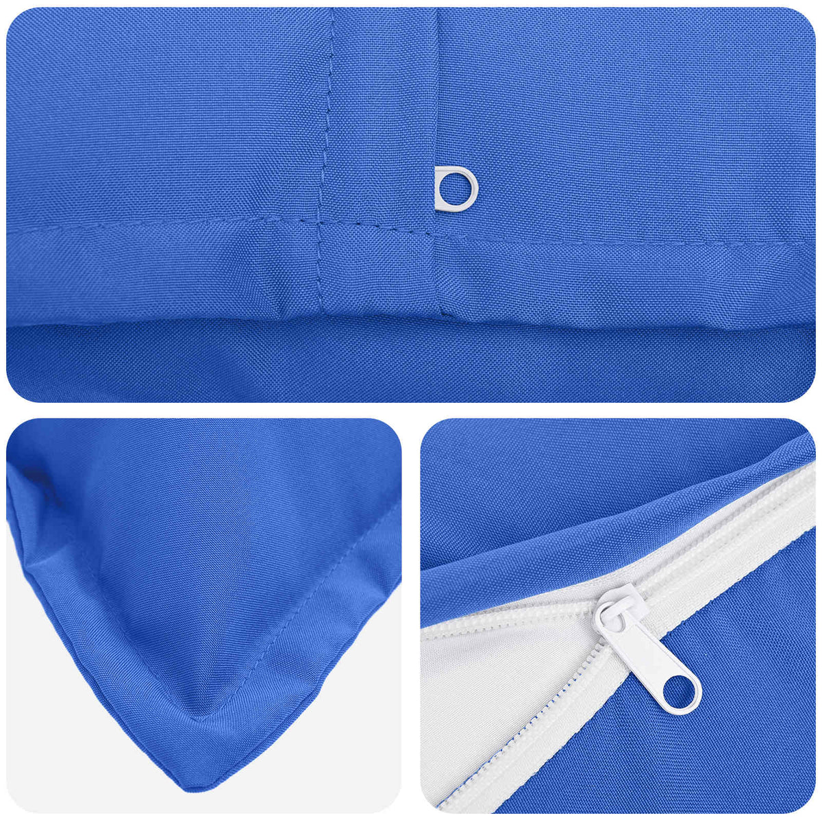 Cuscino con cuscino HOUTEN 6 pz Blu Reale Poliestere