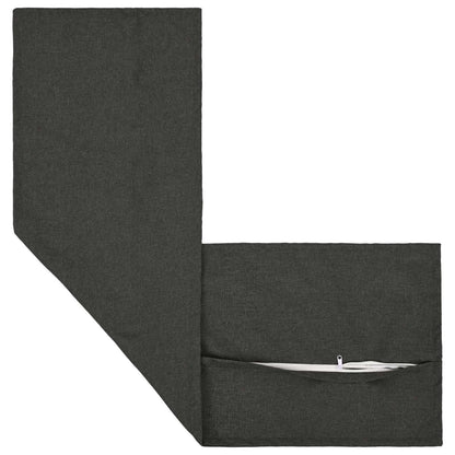 Cuscino 2 pz HOUTEN Grigio Scuro 40 x 145 cm Lino