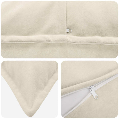 Cuscino con cuscino HOUTEN 2 pz Crema Fleece in microfibra | homemem39