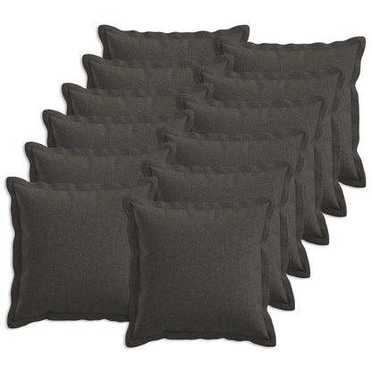 Cuscino con cuscino HOUTEN 12 pz Grigio Scuro Lino