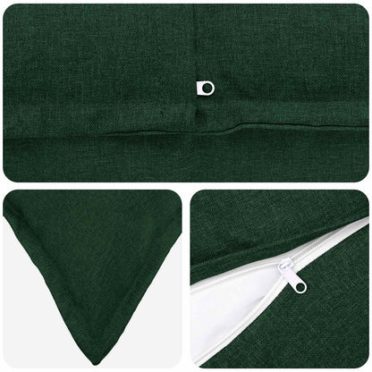 Cuscino con cuscino HOUTEN 6 pz Verde Scuro Lino | homemem39