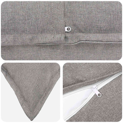 Cuscino con cuscino HOUTEN 12 pz Grigio Nuvola Lino | homemem39