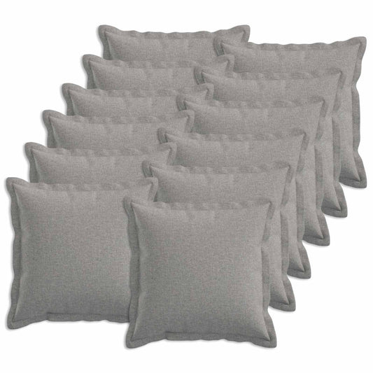 Cuscino con cuscino HOUTEN 12 pz Grigio Nuvola Lino | homemem39