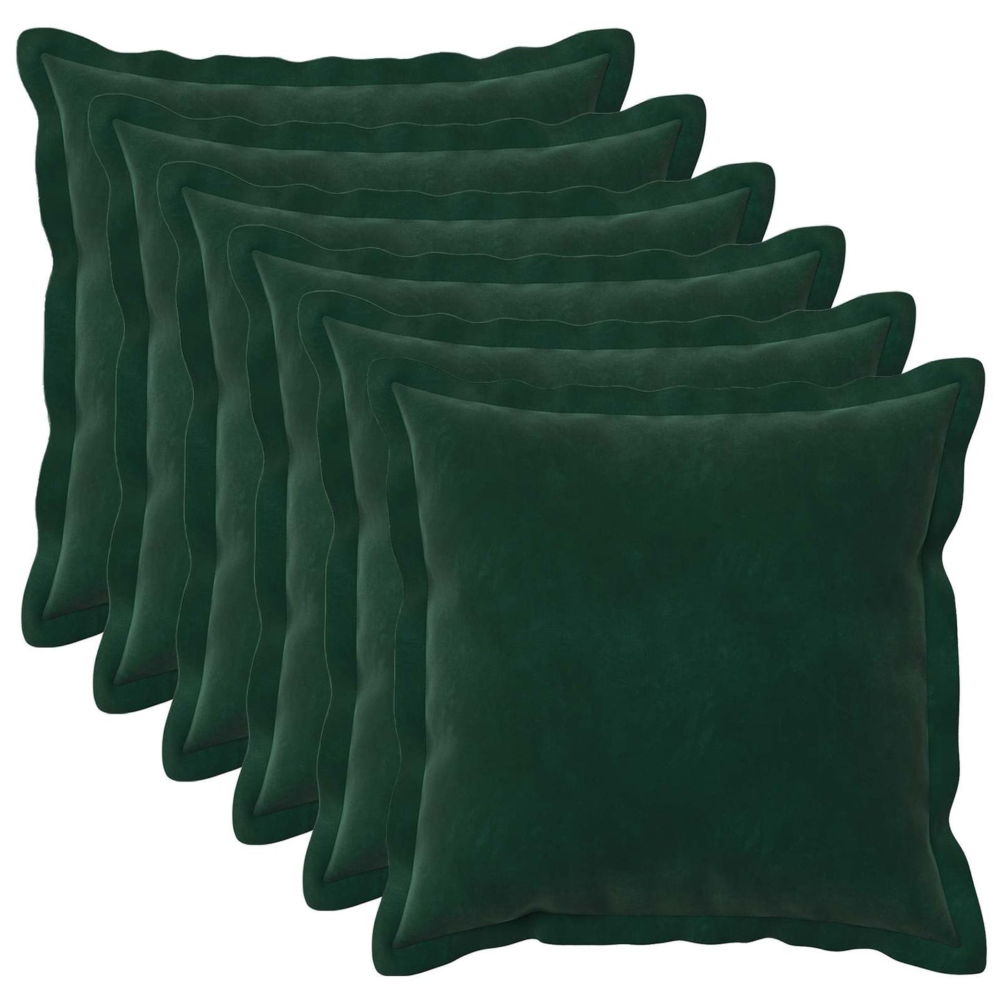 Cuscino con cuscino HOUTEN 6 pz Verde Scuro Velluto | homemem39