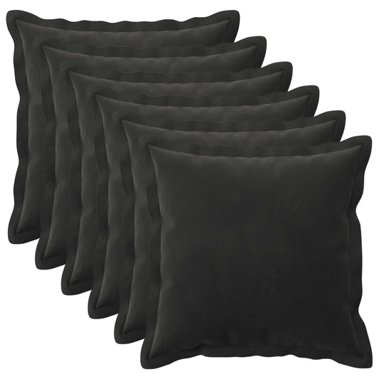 Cuscino con cuscino HOUTEN 6 pz Nero Velluto | homemem39
