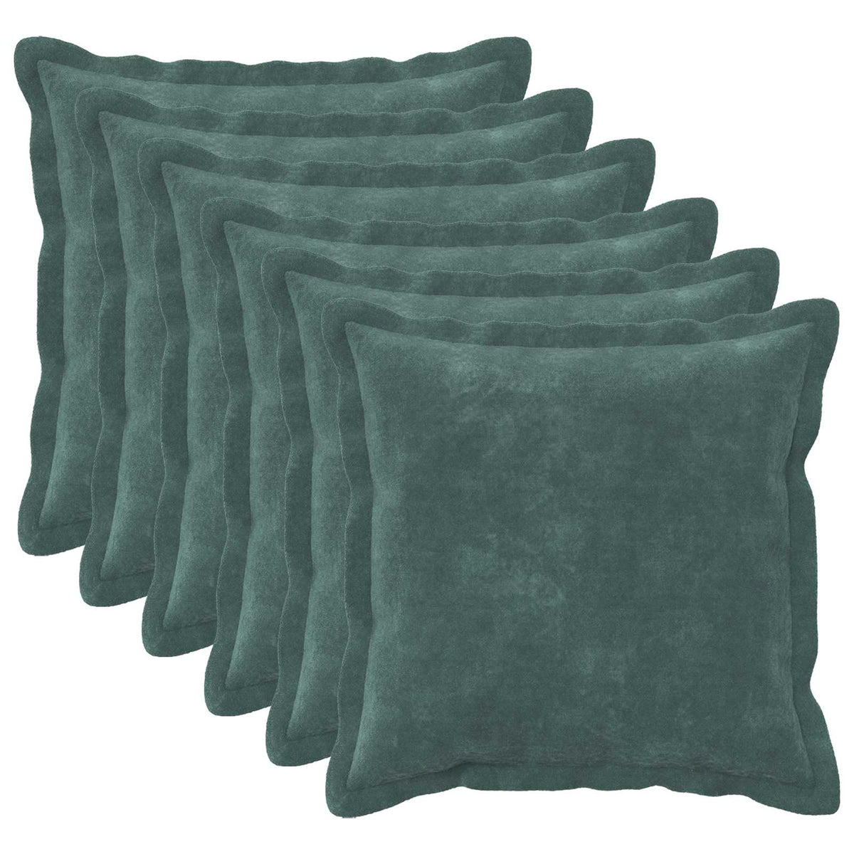 Cuscino 6 pz HOUTEN Blu mare 45 x 45 cm Fleece in microfibra