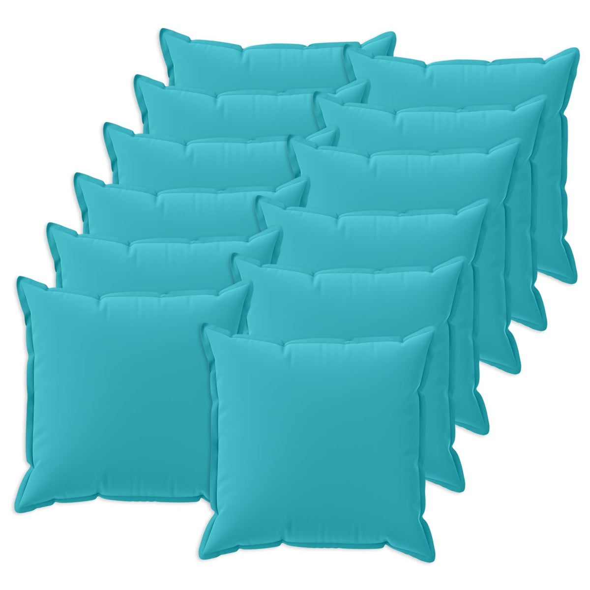 Cuscino 12 pz HOUTEN Turchese 45 x 45 cm Poliestere