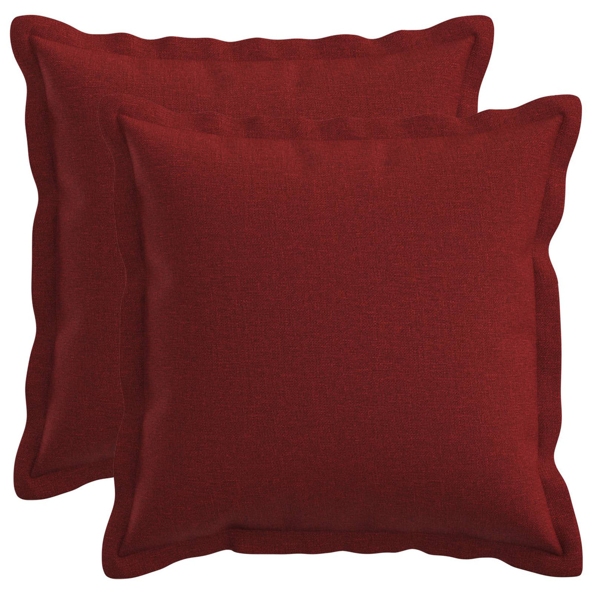 Cuscino 2 pz HOUTEN Rosso Vino 50 x 50 cm Lino
