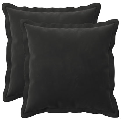 Cuscino con cuscino HOUTEN 2 pz Nero Velluto | homemem39