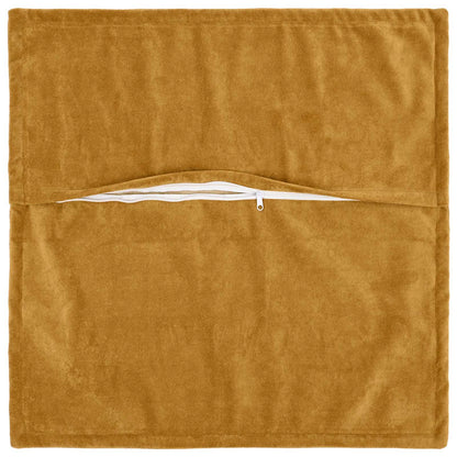 Cuscino con cuscino HOUTEN 6 pz Giallo Fleece in microfibra