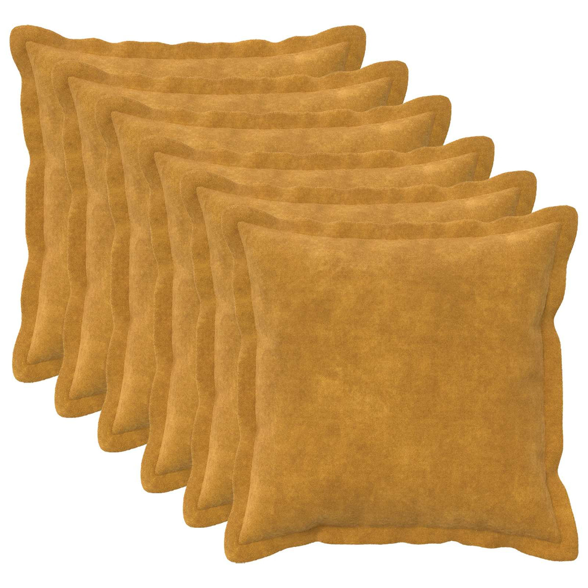 Cuscino con cuscino HOUTEN 6 pz Giallo Fleece in microfibra