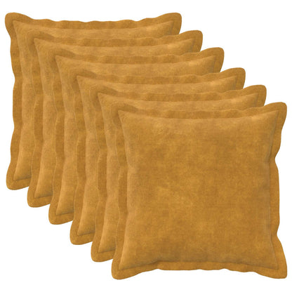Cuscino con cuscino HOUTEN 6 pz Giallo Fleece in microfibra