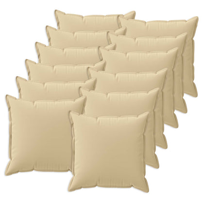 Cuscino 12 pz HOUTEN Beige 50 x 50 cm Poliestere