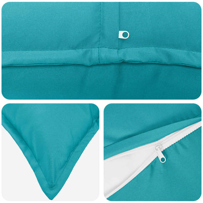 Cuscino con cuscino HOUTEN 12 pz Turchese Poliestere