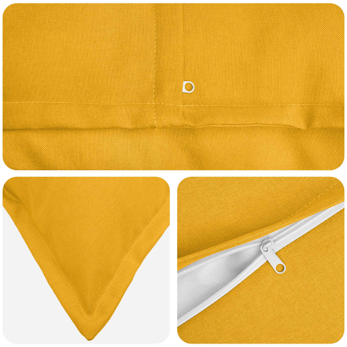 Cuscino con cuscino HOUTEN 2 pz Giallo Chiaro Lino | homemem39