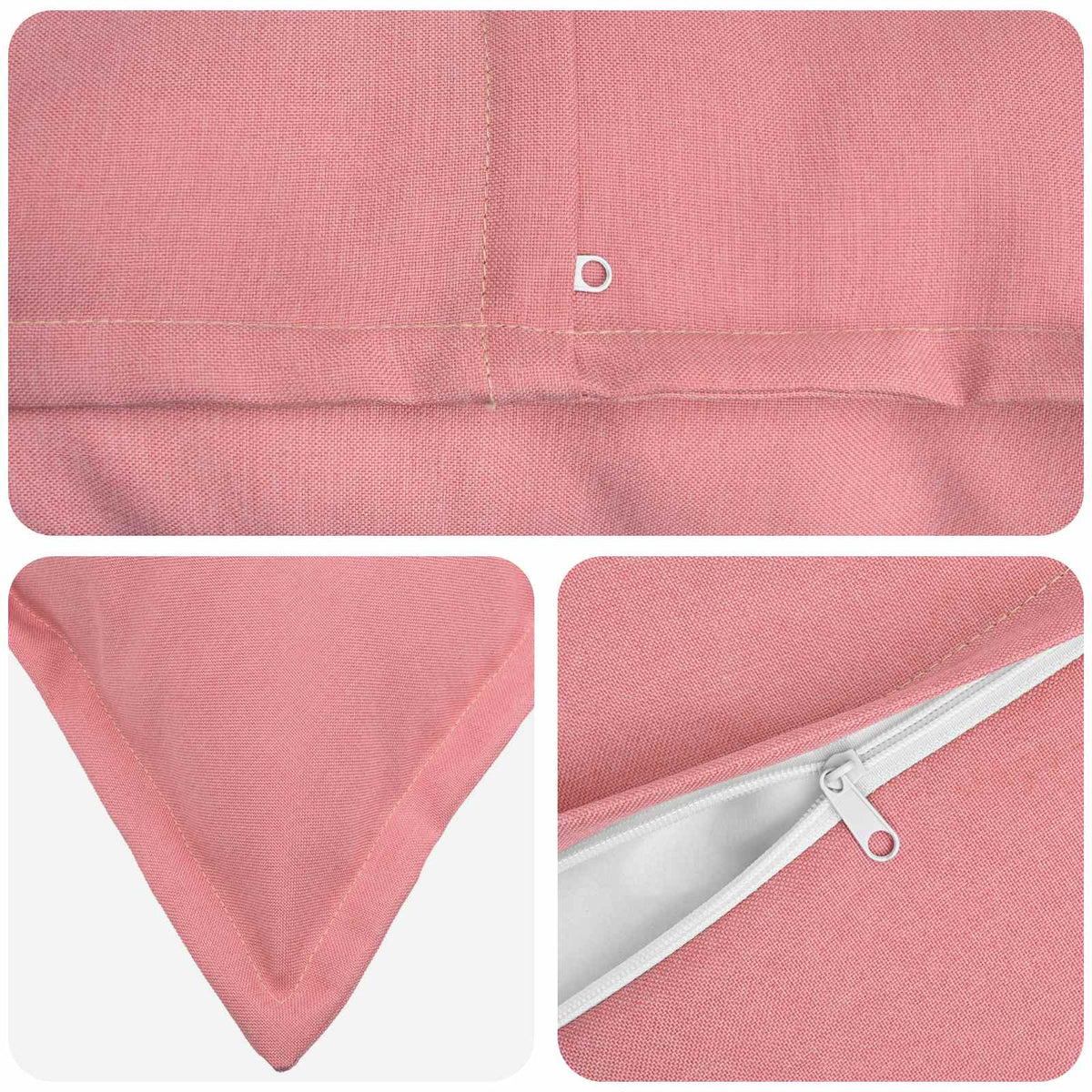Cuscino con cuscino HOUTEN 2 pz Rosa Lino | homemem39