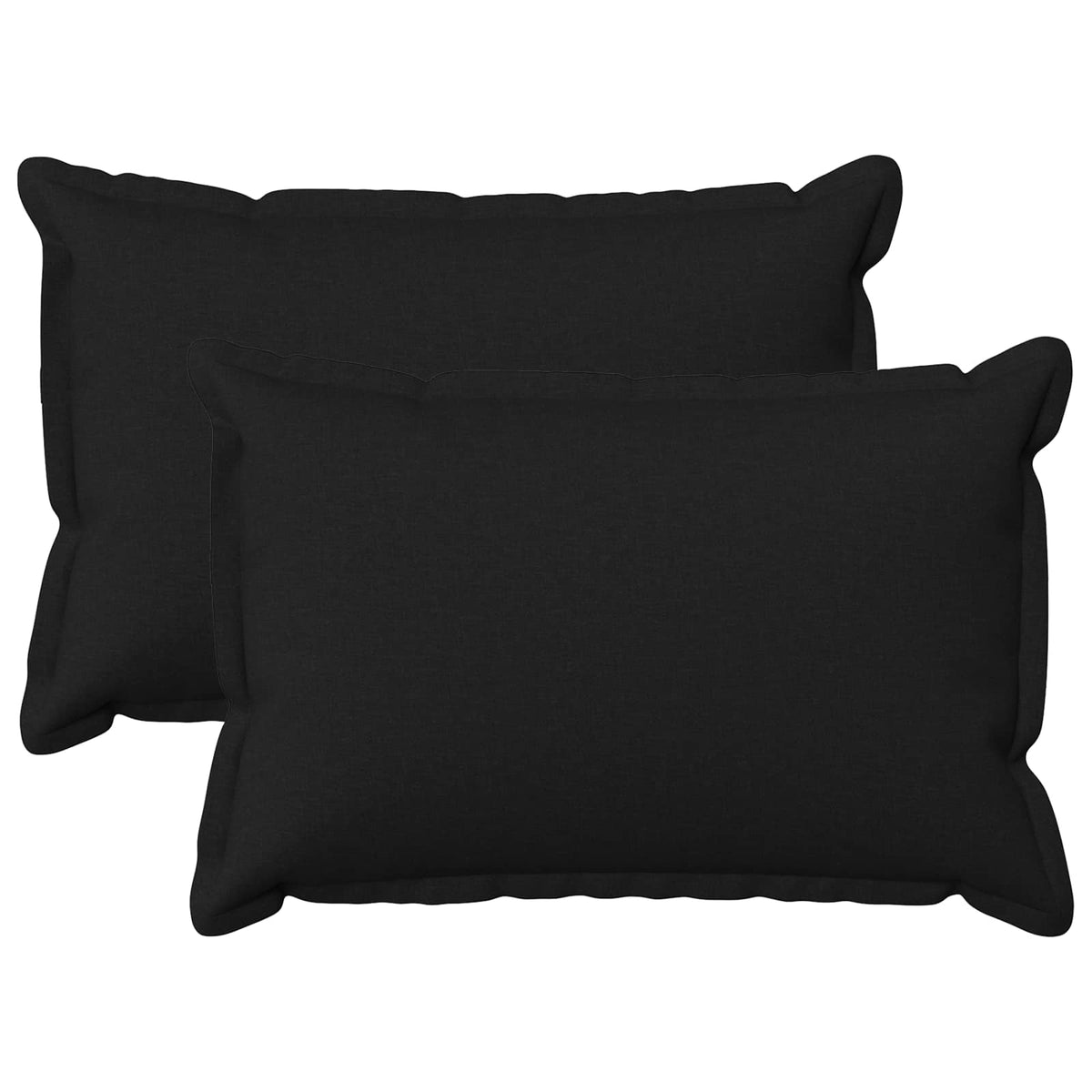 Cuscino con cuscino HOUTEN 2 pz Nero Lino