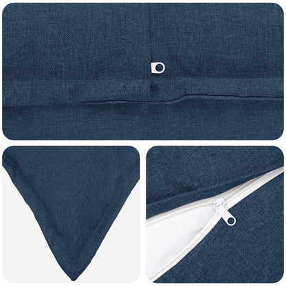 Cuscino con cuscino HOUTEN 2 pz Blu Lino