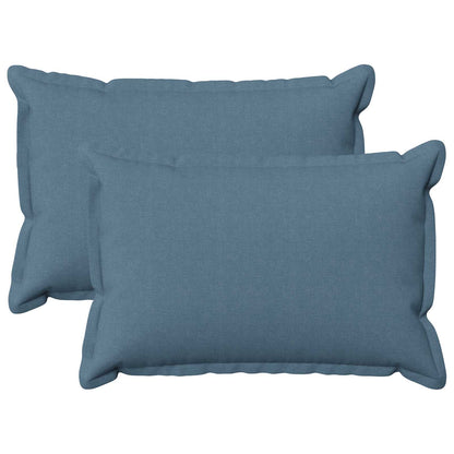 Cuscino 2 pz HOUTEN Blu jeans 50 x 75 cm Lino