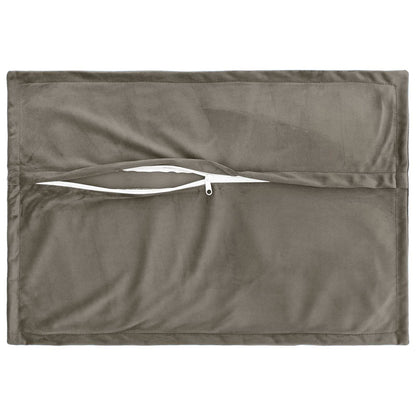 Cuscino con cuscino HOUTEN 2 pz Grigio Chiaro Velluto | homemem39