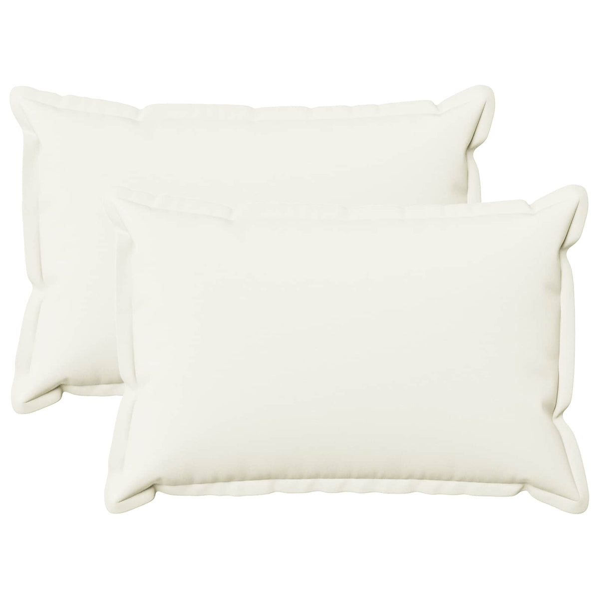 Cuscino 2 pz HOUTEN Bianco 50 x 80 cm Lino