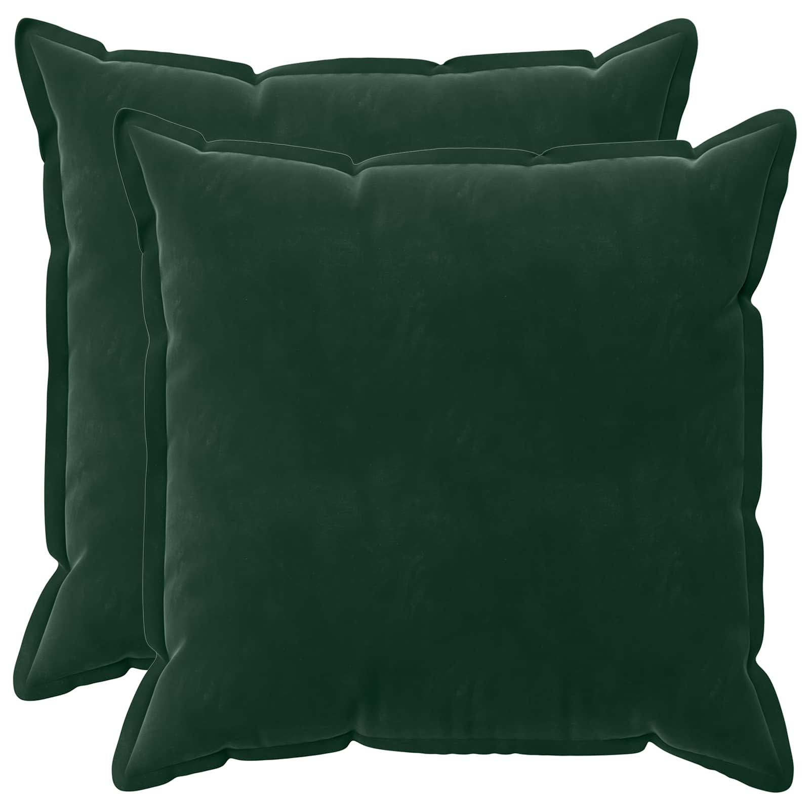 Cuscino con cuscino HOUTEN 2 pz Verde Scuro Velluto | homemem39
