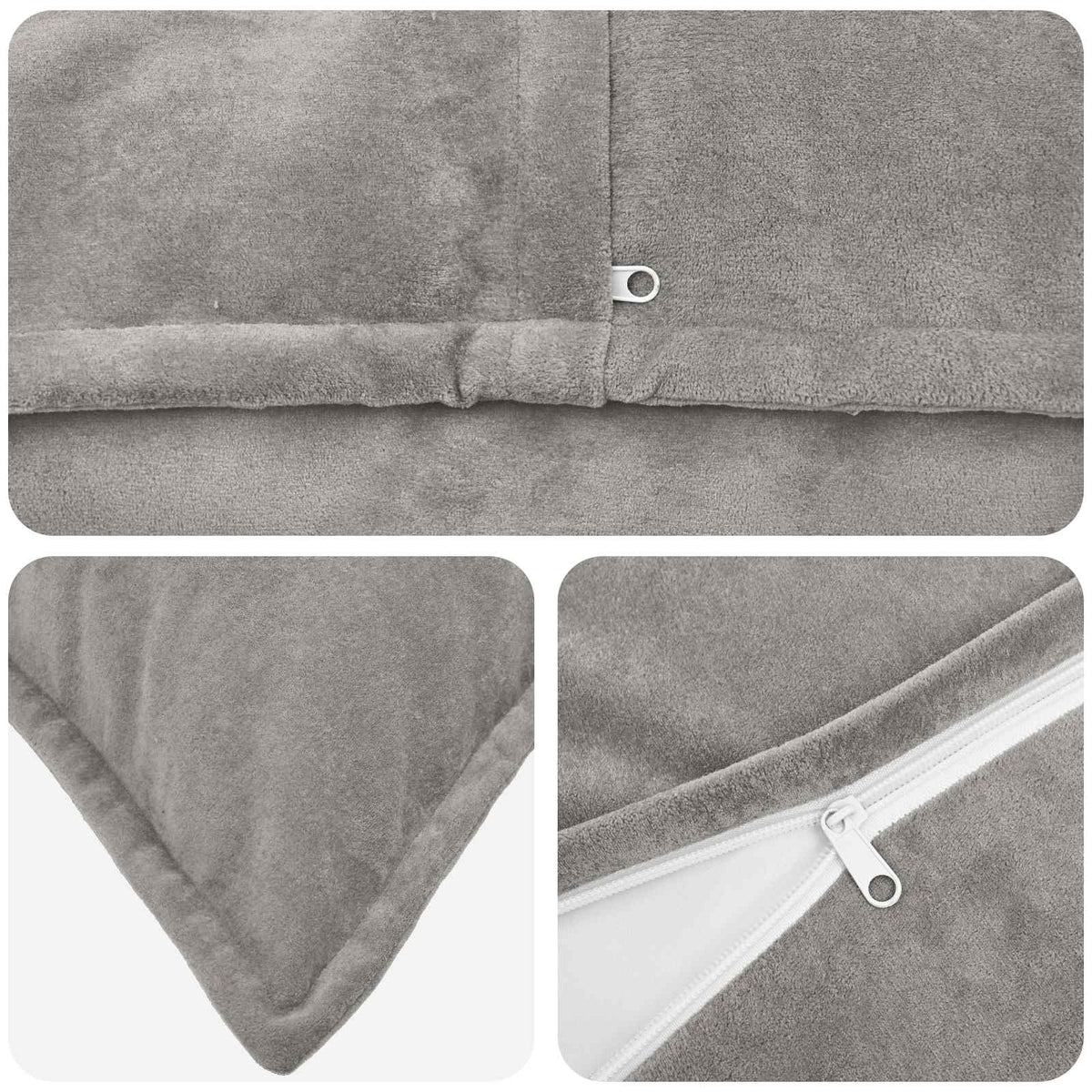 Cuscino 2 pz HOUTEN Grigio Chiaro 60 x 60 cm