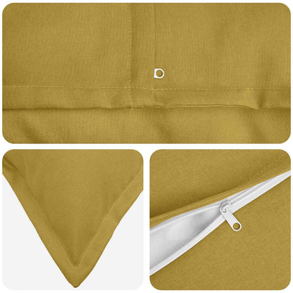 Cuscino 2 pz HOUTEN Verde chiaro 65 x 65 cm Lino