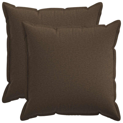 Cuscino 2 pz HOUTEN Tortora 80 x 80 cm Lino