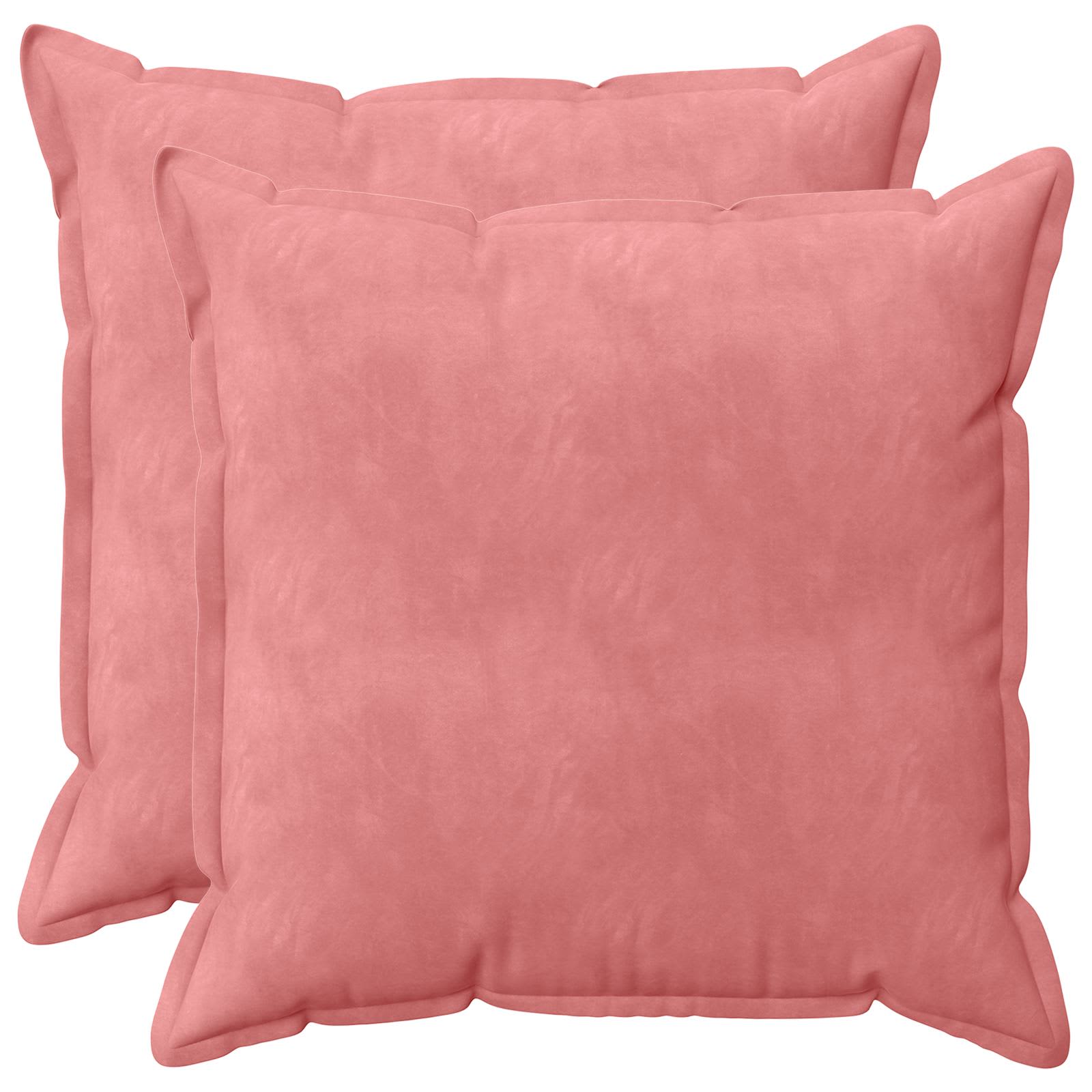 Cuscino con cuscino HOUTEN 2 pz Rosa Velluto | homemem39