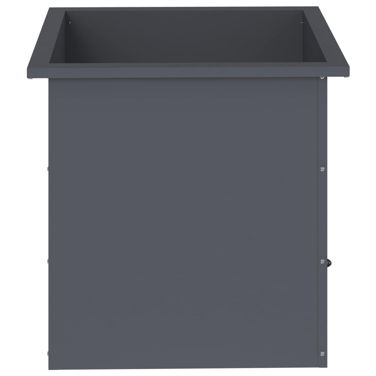 Fioriera da giardino con LED 2 pz Antracite 50 x 50 x 48 cm | homemem39