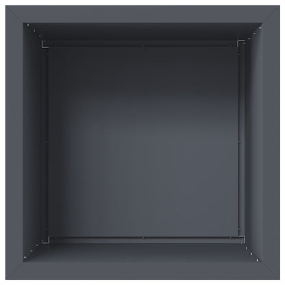 Fioriera da giardino con LED 2 pz Antracite 50 x 50 x 48 cm | homemem39