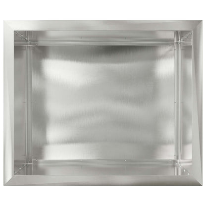 Fioriera da giardino con LED Argento 50 x 60 x 48 cm