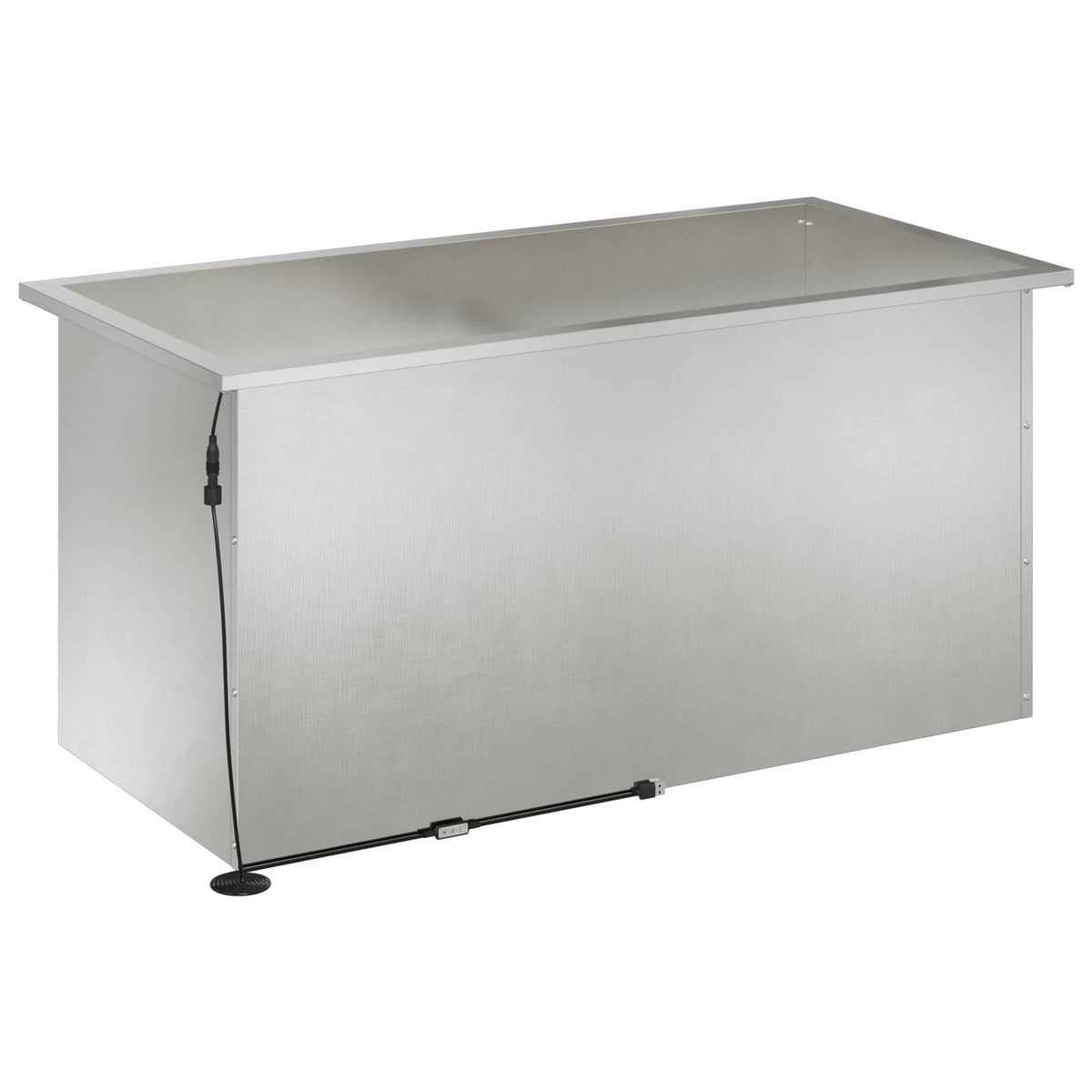 Fioriera da giardino con LED 2 pz Argento 50 x 100 x 48 cm | homemem39
