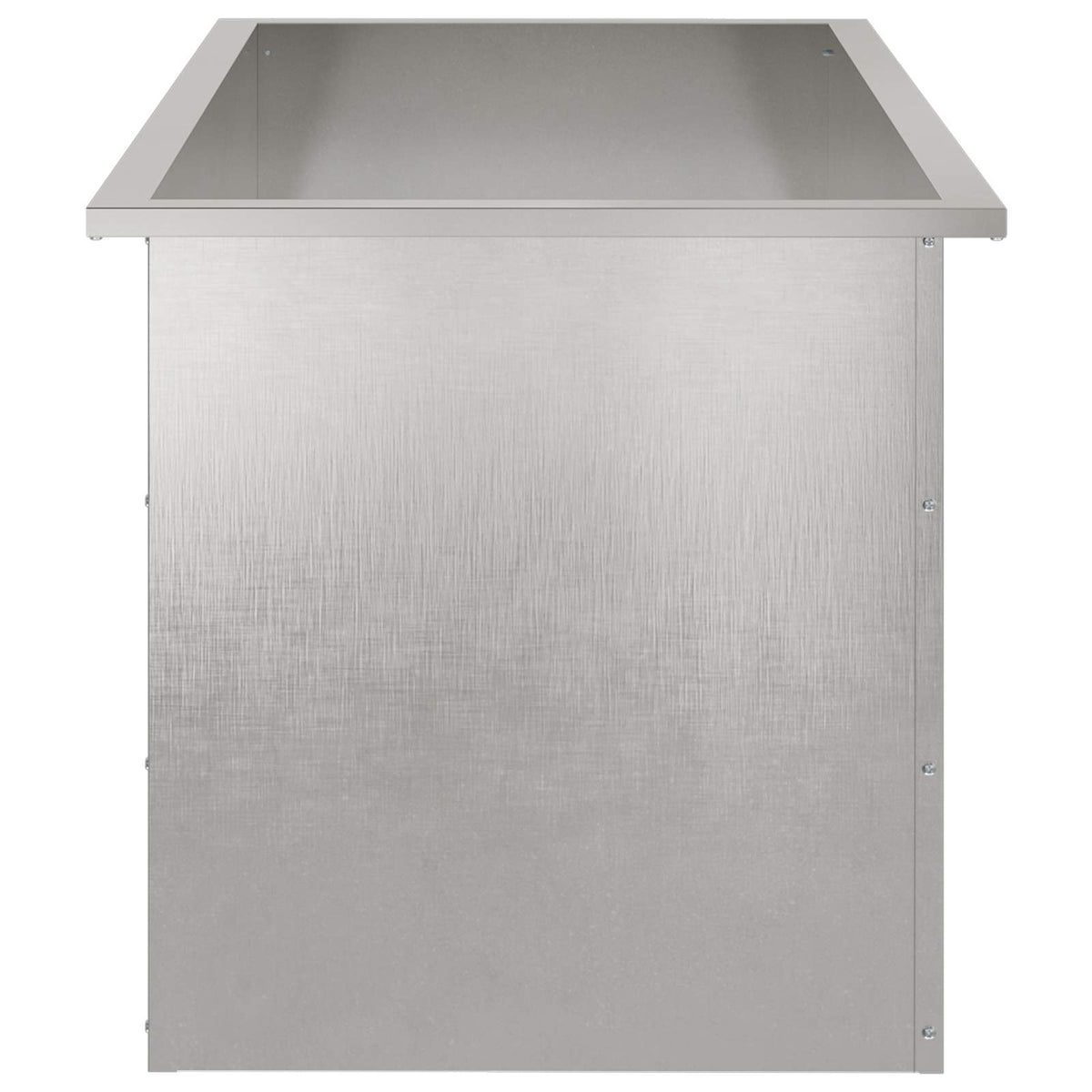 Fioriera da giardino con LED 2 pz Argento 50 x 100 x 48 cm | homemem39